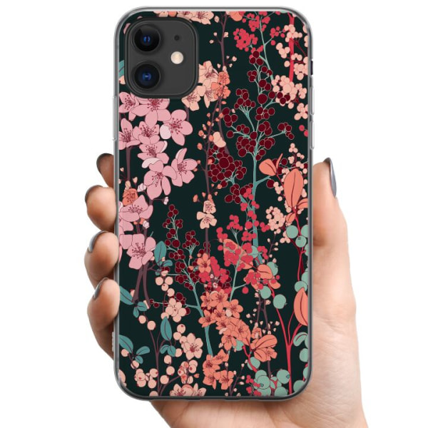 Apple iPhone 11 TPU Mobilskal Blommor