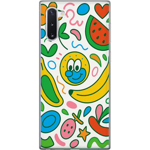 Samsung Galaxy Note10 Genomskinligt Skal Butterfly Veil