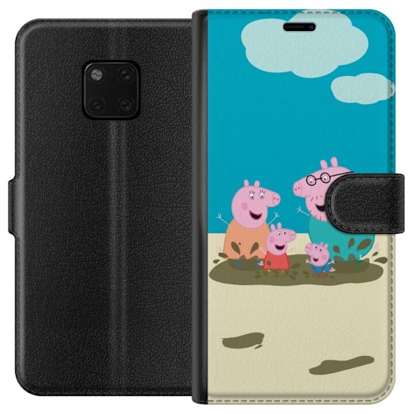 Huawei Mate 20 Pro Tegnebogsetui Greta Gris Familie Georg Mudd