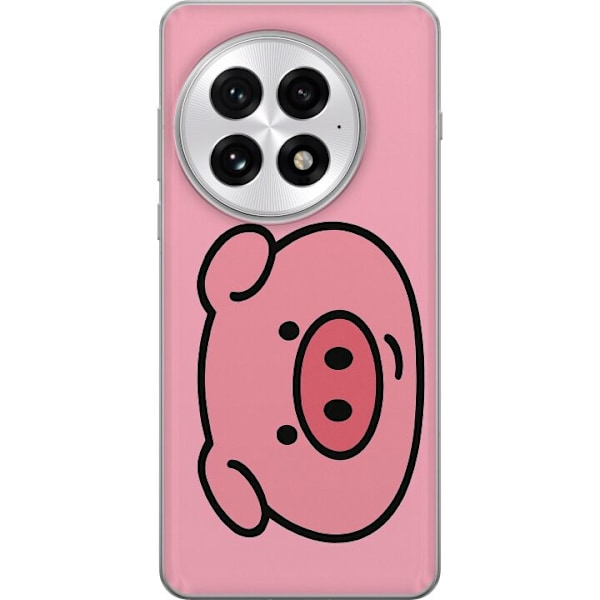OnePlus 13 Läpinäkyvä kuori Kawaii Piggy
