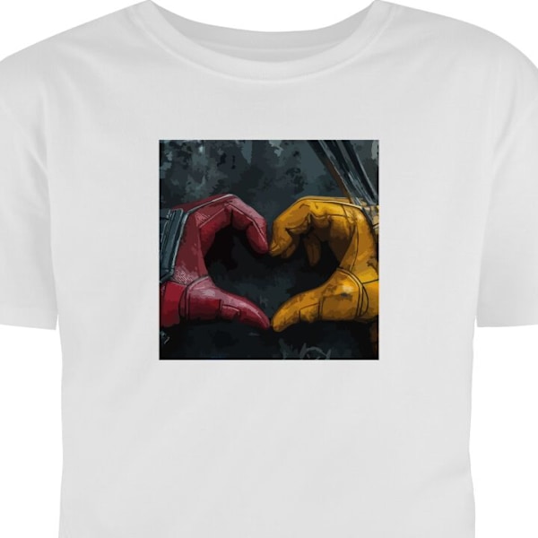 Barn-T-shirt | Bekväm T-shirt för Barn Wolverine Deadpool vit 7-8 År