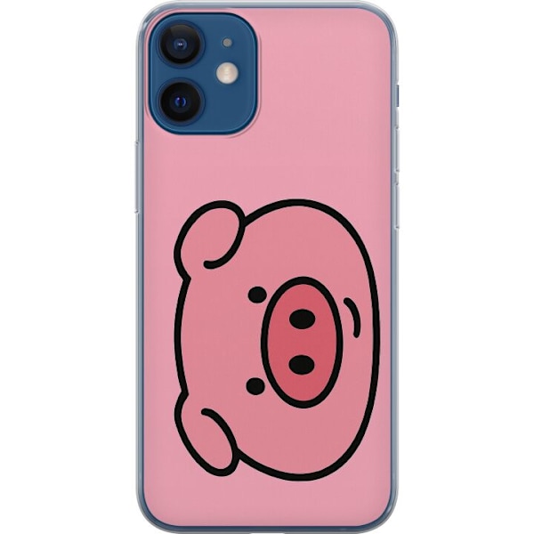 Apple iPhone 12  Genomskinligt Skal Kawaii Piggy