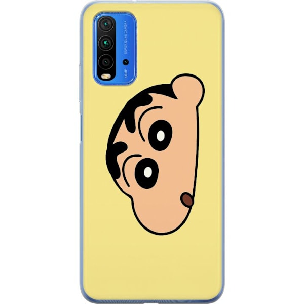 Xiaomi Redmi 9T Genomskinligt Skal Peeking Shinchan