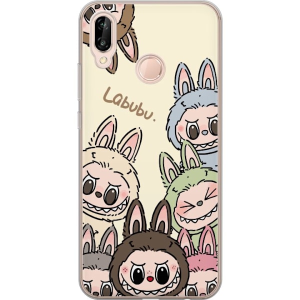 Huawei P20 lite Läpinäkyvä kuori Labubu Pastel Collection