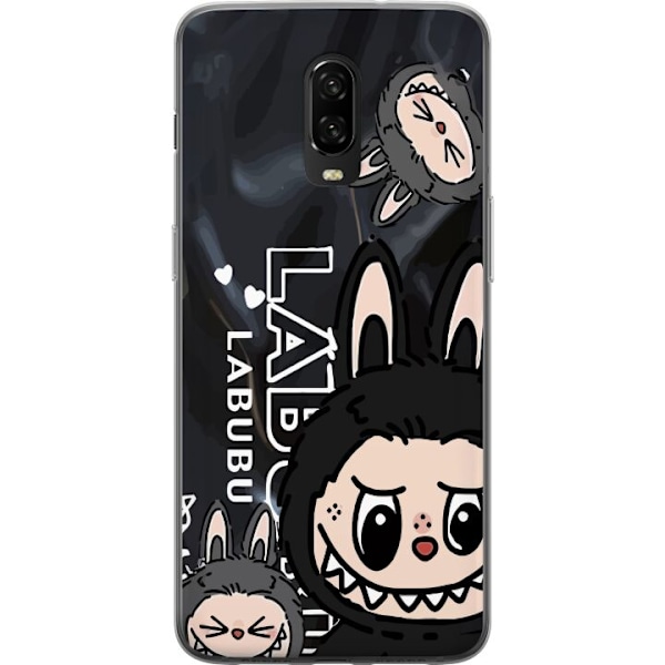 OnePlus 6T Läpinäkyvä kuori <nl>Labubu Black Energy - Musta