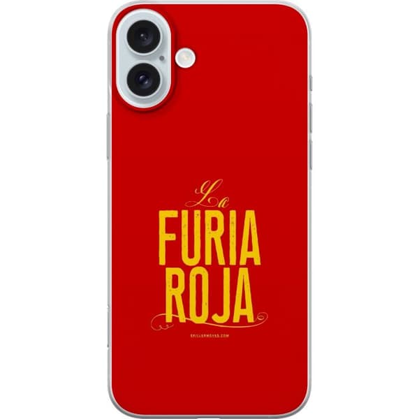 Kompatibelt Mobildeksel til Apple iPhone 16 Plus La Furia Roja rød