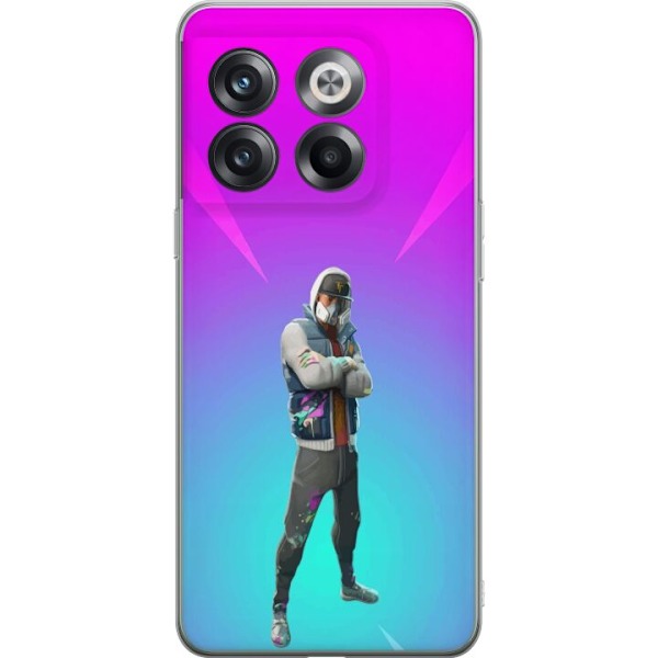 OnePlus 10T Läpinäkyvä kuori musta ritari fortnite
