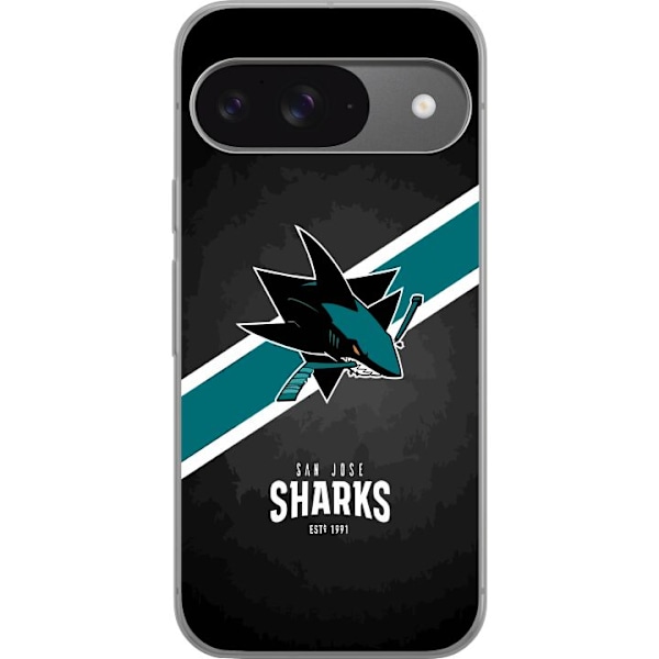 Google Pixel 9 Pro Gjennomsiktig deksel San Jose Sharks (NHL)