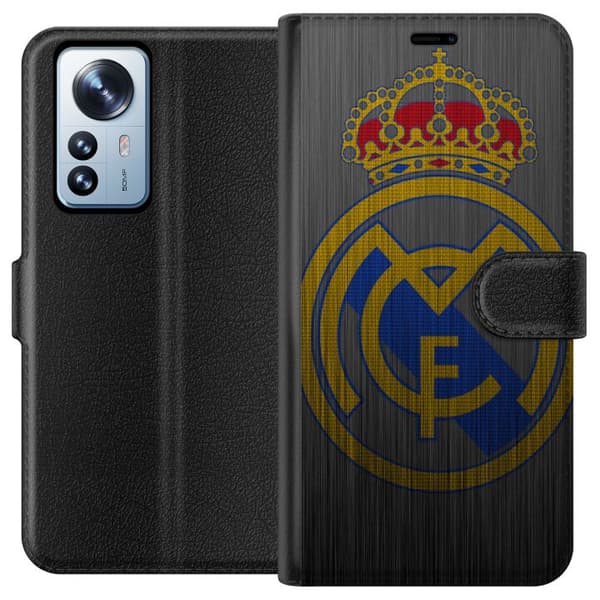 Kompatibelt Plånboksfodral till Xiaomi 12 Pro Real Madrid CF