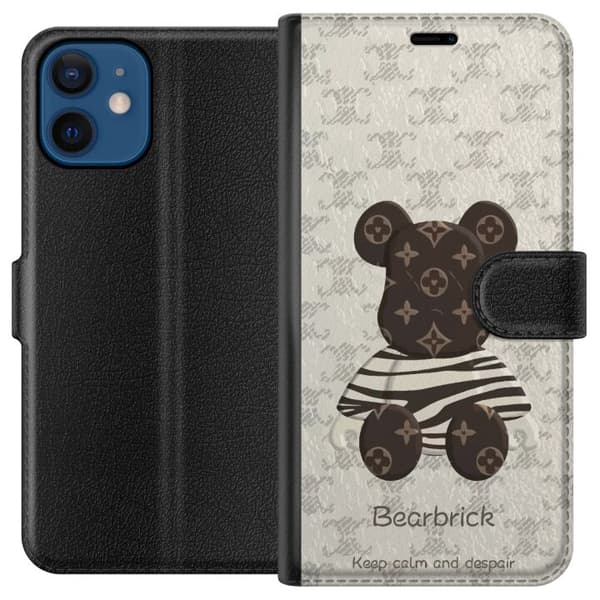 Kompatibel Tegnebogsetui til Apple iPhone 12 Bearbrick Design Legetøjsfigur Samlerobjekt