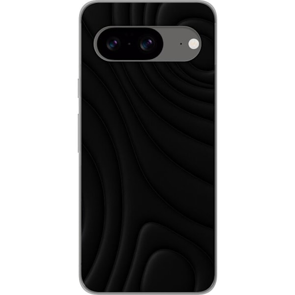 Google Pixel 8 Läpinäkyvä kuori Tummat Aallot