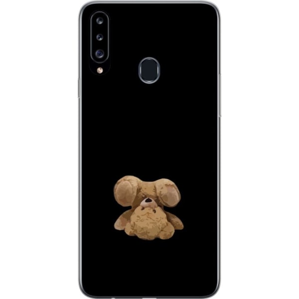 Samsung Galaxy A20s Gennemsigtig cover Op og ned bjørn