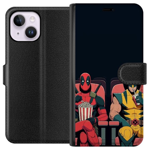 Apple iPhone 15 Plus Tegnebogsetui Deadpool & Wolverine