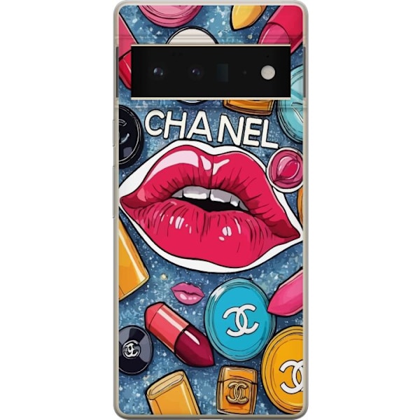 Google Pixel 6 Pro Läpinäkyvä kuori Chanel Lips