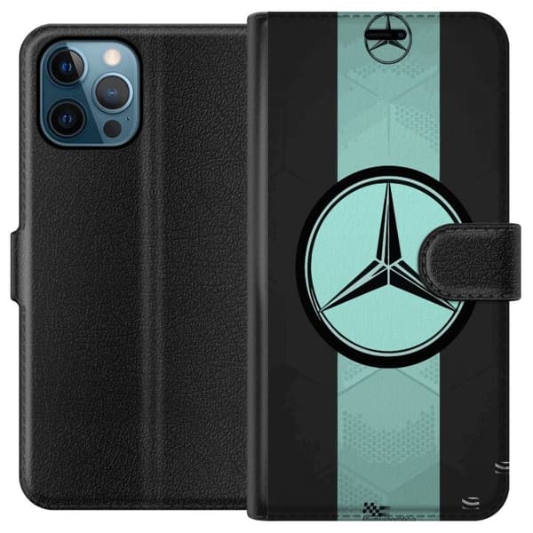 Kompatibel Tegnebogsetui til Apple iPhone 12 Pro Mercedes