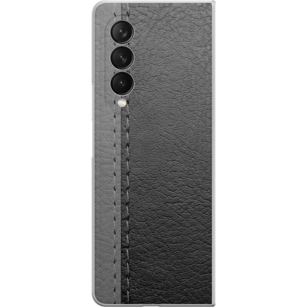 Samsung Galaxy Z Fold3 5G Premium Skal Black & Grey Leather