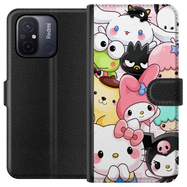 Xiaomi Redmi 12C Plånboksfodral Kawaii Sanrio Crew