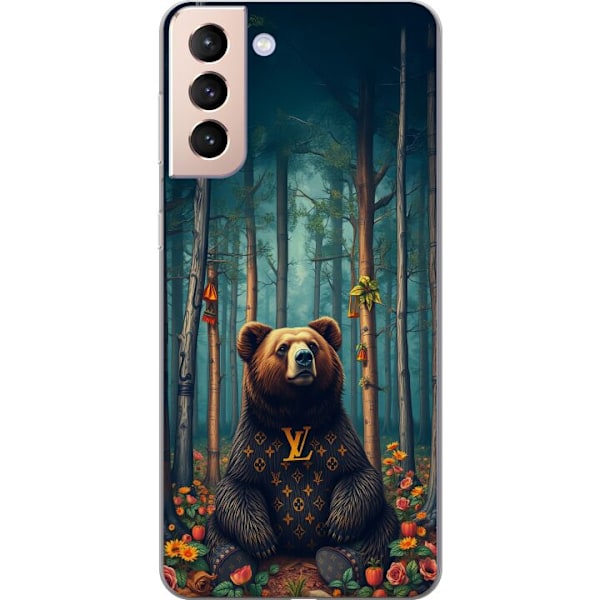 Samsung Galaxy S21 Gennemsigtig cover LV bjørn i skoven