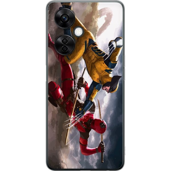 OnePlus Nord CE3 Läpinäkyvä kuori Wolverine Deadpool