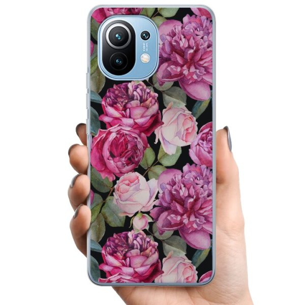 Xiaomi Mi 11 TPU Mobildeksel Blomster