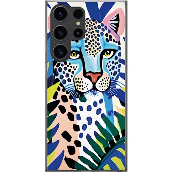 Samsung Galaxy S25 Ultra Genomskinligt Skal Vivid Leopard