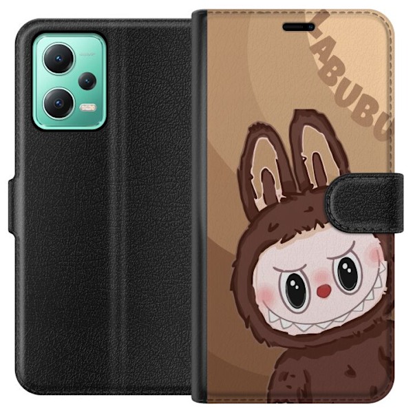Xiaomi Redmi Note 12 Lompakkokotelo Labubu Pilvipieni - Valkoi