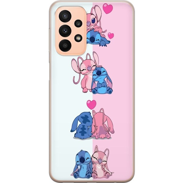Samsung Galaxy A23 5G Läpinäkyvä kuori Lilo & Stitch