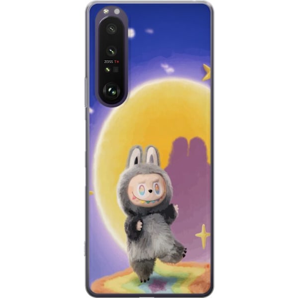 Sony Xperia 1 III Läpinäkyvä kuori Labubu Neon Pop - Neonväri pop-taiteen hirviö