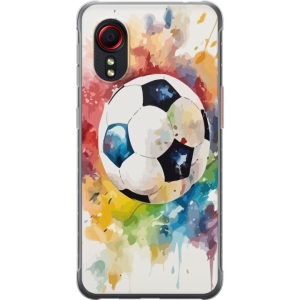 Samsung Galaxy Xcover 5 Genomskinligt Skal Fotboll