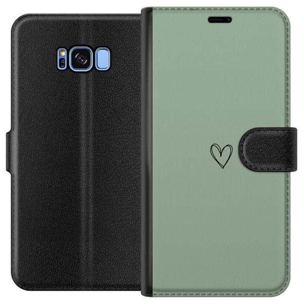 Kompatibelt Lommeboketui til Samsung Galaxy S8 Hjerte