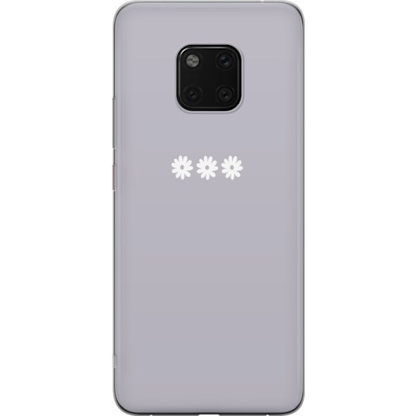 Huawei Mate 20 Pro Gennemsigtig cover Lilla Blomminimalisme -