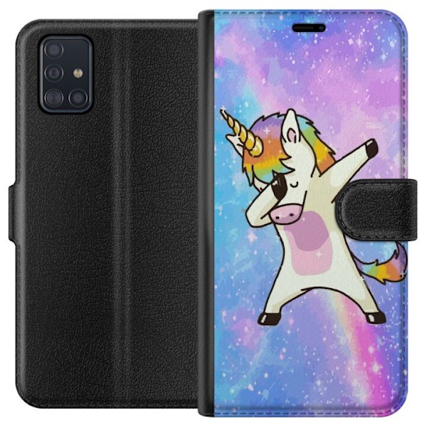 Samsung Galaxy A51 Tegnebogsetui Enhjørning