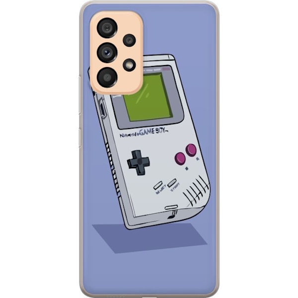 Samsung Galaxy A53 5G Läpinäkyvä kuori Game Boy Violetti