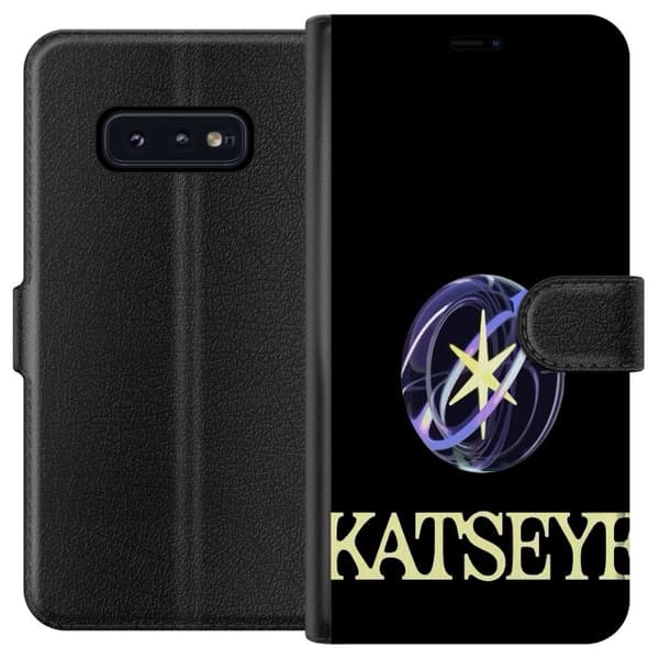 Kompatibel Tegnebogsetui til Samsung Galaxy S10e KATSEYE logotyp sort
