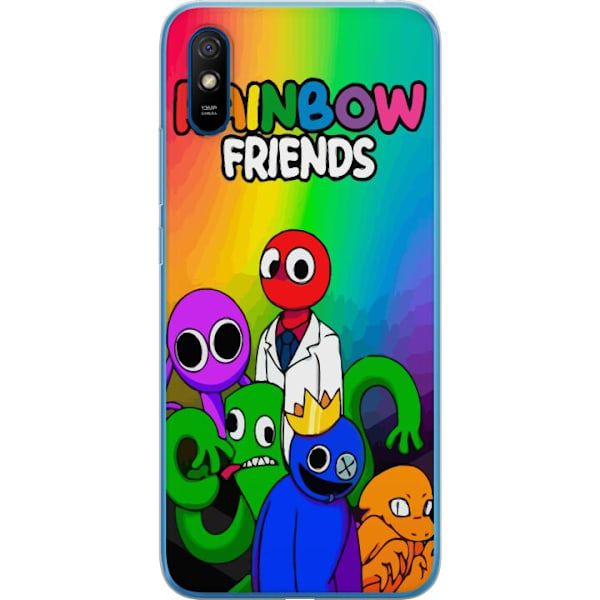 Xiaomi Redmi 9A Genomskinligt Skal Regnbågsvänner