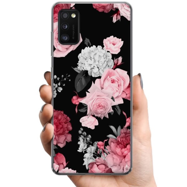 Samsung Galaxy A41 TPU Mobilcover Blomster