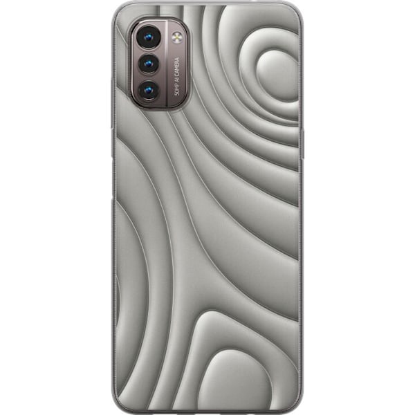 Nokia G21 Läpinäkyvä kuori Hopea-aallot