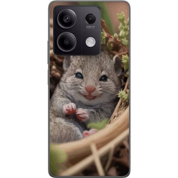 Xiaomi Redmi Note 13 Pro Gennemsigtig cover Rotte Smilende Dyremotiv By Motiv Urban Grafisk Design Populært Sjovt Motiv Kunstart Stil