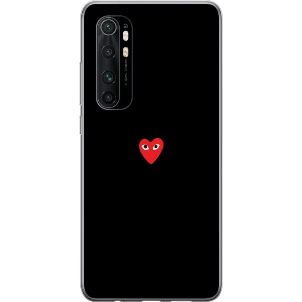 Xiaomi Mi Note 10 Lite Gennemsigtig cover Hjerte
