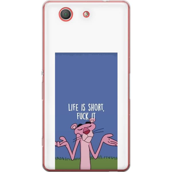 Kompatibelt Mobildeksel til Sony Xperia Z3 Compact Life Is Short citat blå