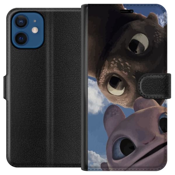 Kompatibel Tegnebogsetui til Apple iPhone 12 Sød drage bedste venner selfie