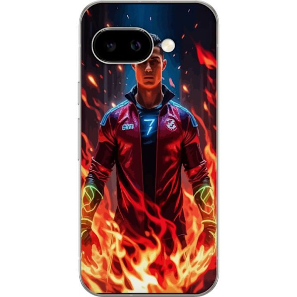 Google Pixel 9a Gjennomsiktig deksel Ronaldo Inferno - fotball