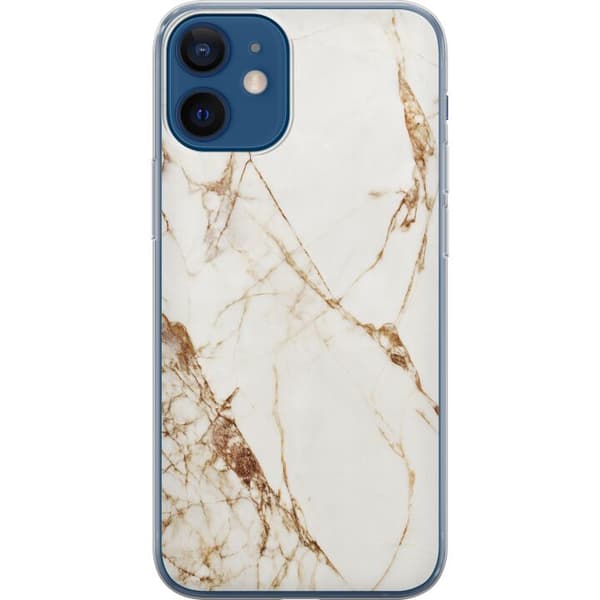 Kompatibel Mobilcover til Apple iPhone 12 mini Hvid marmor