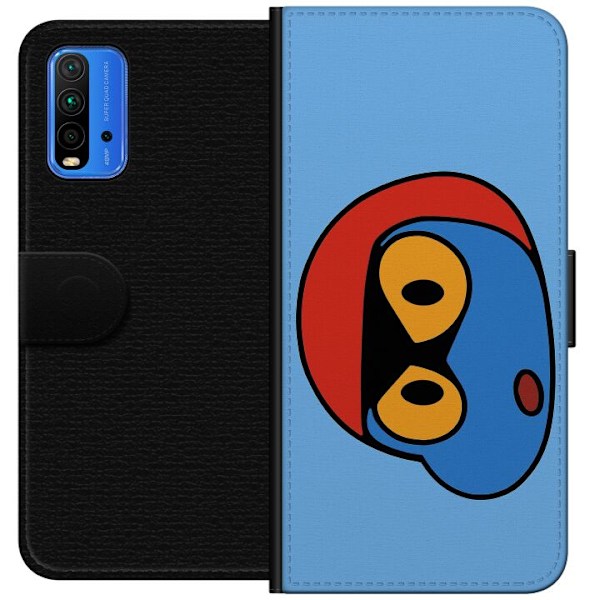 Xiaomi Redmi Note 9 4G Plånboksfodral Bold Bot Head