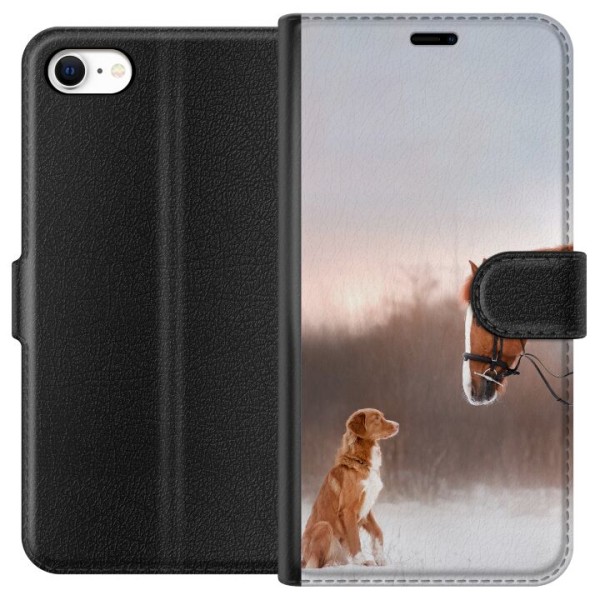 Apple iPhone 6 Lommeboketui Hest & Hund