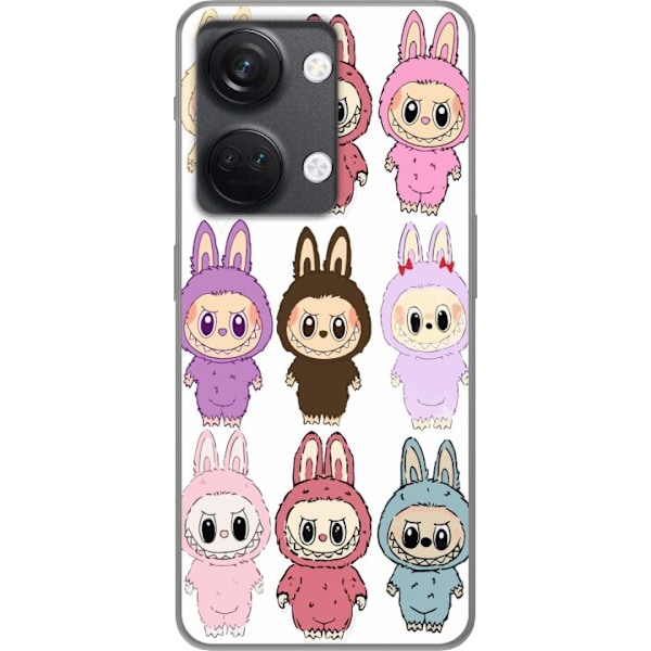 OnePlus Nord 3 Läpinäkyvä kuori Labubu Pink Monster - Popku