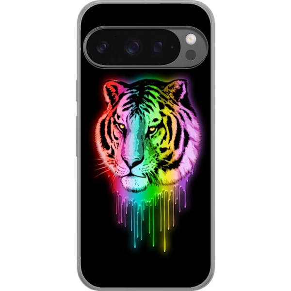 Google Pixel 9 Pro XL Gennemsigtig cover Neon Tigeren