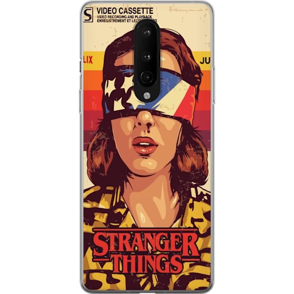 OnePlus 8 Läpinäkyvä kuori Stranger Things VHS