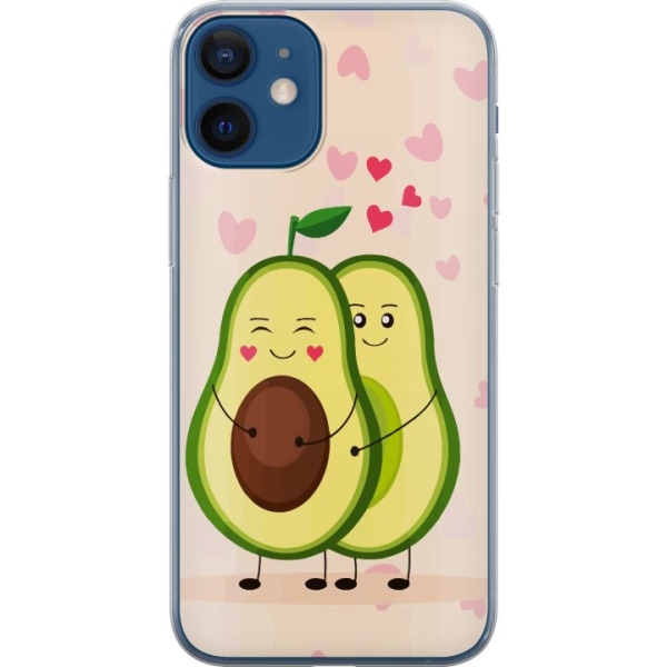 Apple iPhone 12 mini Gennemsigtig cover Avokado Kærlighed