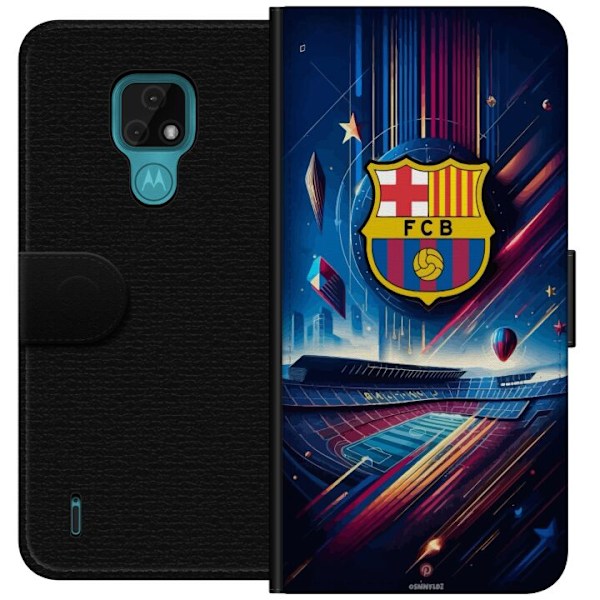 Motorola Moto E7 Lompakkokotelo FC Barcelona